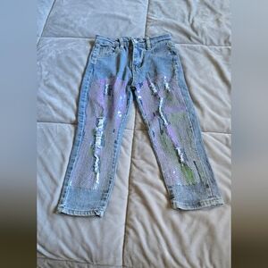 Kids Sparkle Sequin Jeans